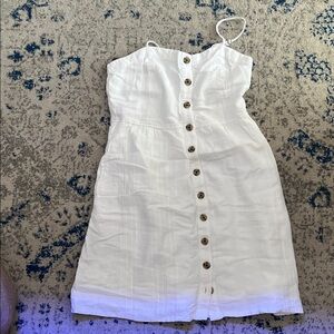 Universal Thread White Button-Front Mini Dress